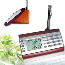 紅木座萬(wàn)年歷 高檔辦公與貿(mào)易電子產(chǎn)品的完美融合